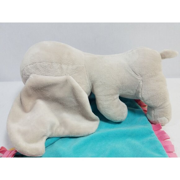 Disney Swaddle Baby Dumbo lot of 2 fringe blanket Lovey Babies Plush 10” Elephan - Picture 9 of 16